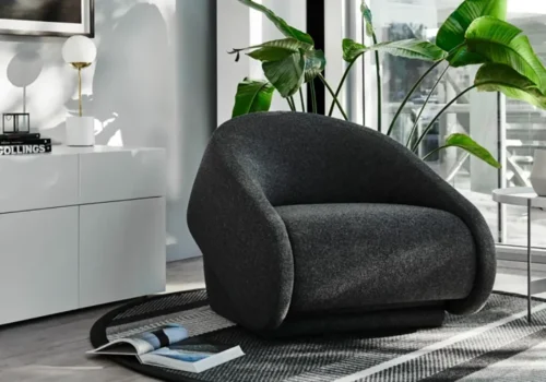 Fauteuil Lit POSTIGA 1 Place Noir Fauteuils, Tabourets & Poufs Votre Magasin de Meuble et Électroménager à La Réunion !