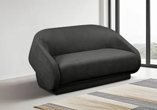 Canapé Lit POSTIGA 2 Places Noir Fauteuils Relaxants Top Confort Votre Magasin de Meuble et Électroménager à La Réunion !