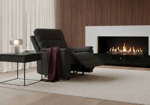 Fauteuil Relax ROVIO Noir Électrique Fauteuils, Tabourets & Poufs Votre Magasin de Meuble et Électroménager à La Réunion !