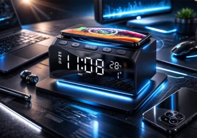 Station De Charge Sans Fil + Réveil + Enceinte Bluetooth HAVIT (W3041)