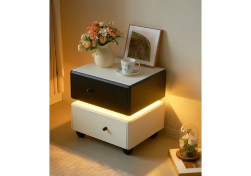 Table de chevet CARLY avec éclairage LED Armoires, Commodes & Chevets Votre Magasin de Meuble et Électroménager à La Réunion !