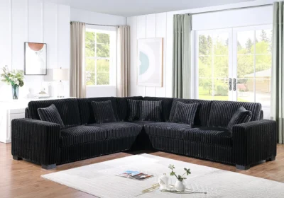 Salon D'Angle NORIA Noir