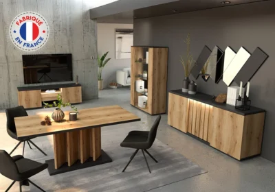 Meuble TV 2 Portes 1 Tiroir LED (COLLECTION AYA) Les Meubles TV Votre Magasin de Meuble et Électroménager à La Réunion !