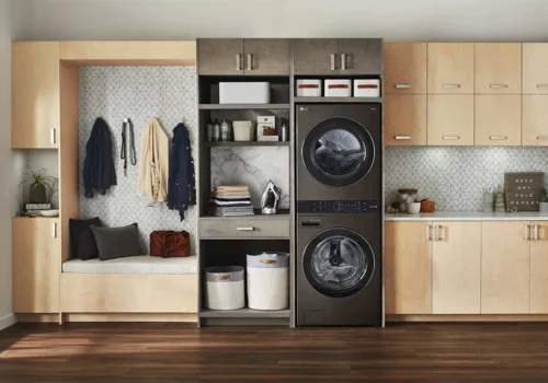 Lave-linge Lavante Séchante WashTower™ 17kg / 16Kg LG (F761TOWERB2) Électroménager Votre Magasin de Meuble et Électroménager à La Réunion !