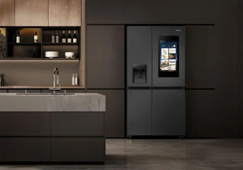 Réfrigérateur Américain 614L avec écran HISENSE RS9P628GPFE Électroménager Votre Magasin de Meuble et Électroménager à La Réunion !