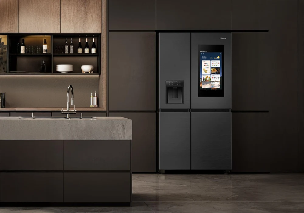 Réfrigérateur Américain 614L avec écran HISENSE RS9P628GPFE Électroménager Votre Magasin de Meuble et Électroménager à La Réunion !