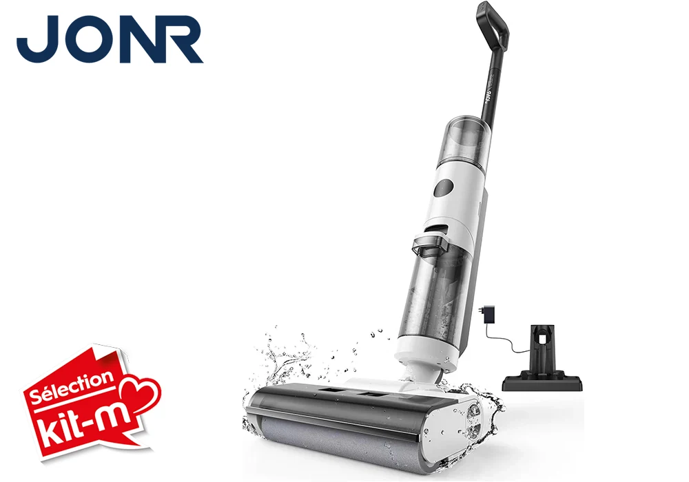 Aspirateur Balai Sans Fil Autonettoyant (eau et poussière) JONR ED12 Nettoyage Votre Magasin de Meuble et Électroménager à La Réunion !