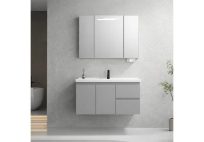 Ensemble Salle de Bain BELIA Gris 90cm