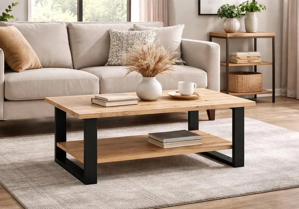 Table de Salon (Collection Séjour EDEN Industriel) Meubles Votre Magasin de Meuble et Électroménager à La Réunion !