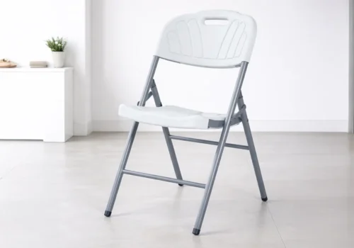 Chaise Pliante ZENYA Blanc Chaises Votre Magasin de Meuble et Électroménager à La Réunion !