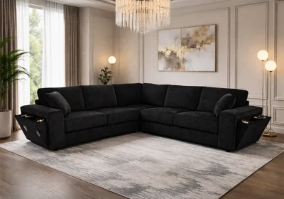 Salon D'Angle INFINITY Noir