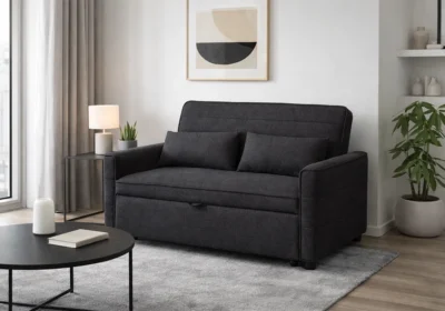 Canapé Convertible DELIA Gris Foncé