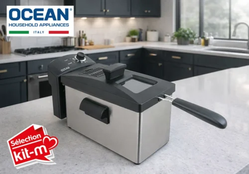 Friteuse Électrique Semi-Pro Inox 4L OCEAN (OCDF2840) Cuisine Votre Magasin de Meuble et Électroménager à La Réunion !