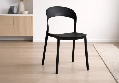 Chaise VALIO Noir Chaises Votre Magasin de Meuble et Électroménager à La Réunion !