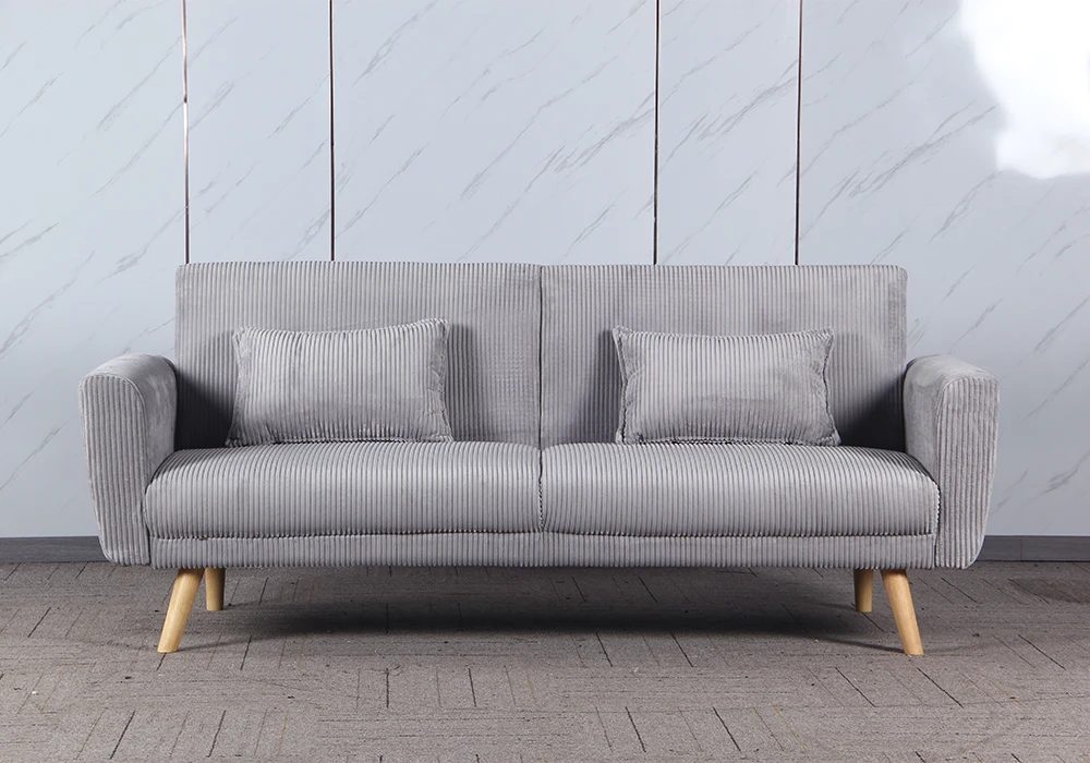 Banquette Clic-Clac DOCY Gris Clair Convertibles Votre Magasin de Meuble et Électroménager à La Réunion !