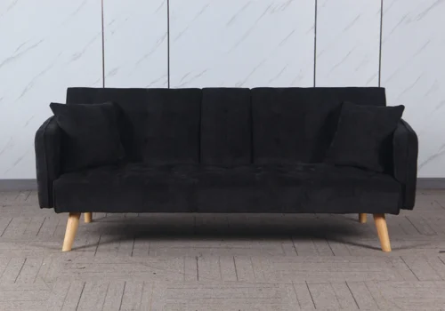 Banquette Clic-Clac PRETIA Gris Foncé Avec Console Centrale Convertibles Votre Magasin de Meuble et Électroménager à La Réunion !