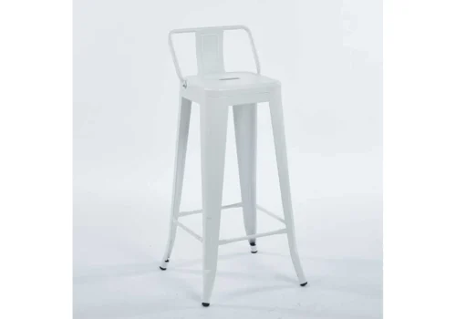 Tabouret DIVIA Blanc Chaises Votre Magasin de Meuble et Électroménager à La Réunion !