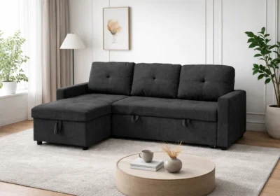 Salon d’Angle Convertible Reversible ELITE Gris Foncé