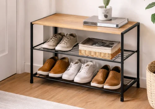 Étagère à Chaussures 3 Niveaux Libra Meubles Votre Magasin de Meuble et Électroménager à La Réunion !