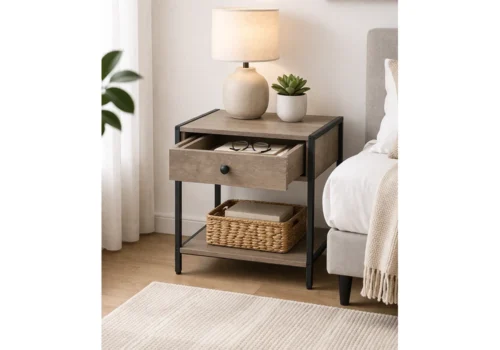 Chevet PATCH 1 Tiroir Armoires, Commodes & Chevets Votre Magasin de Meuble et Électroménager à La Réunion !