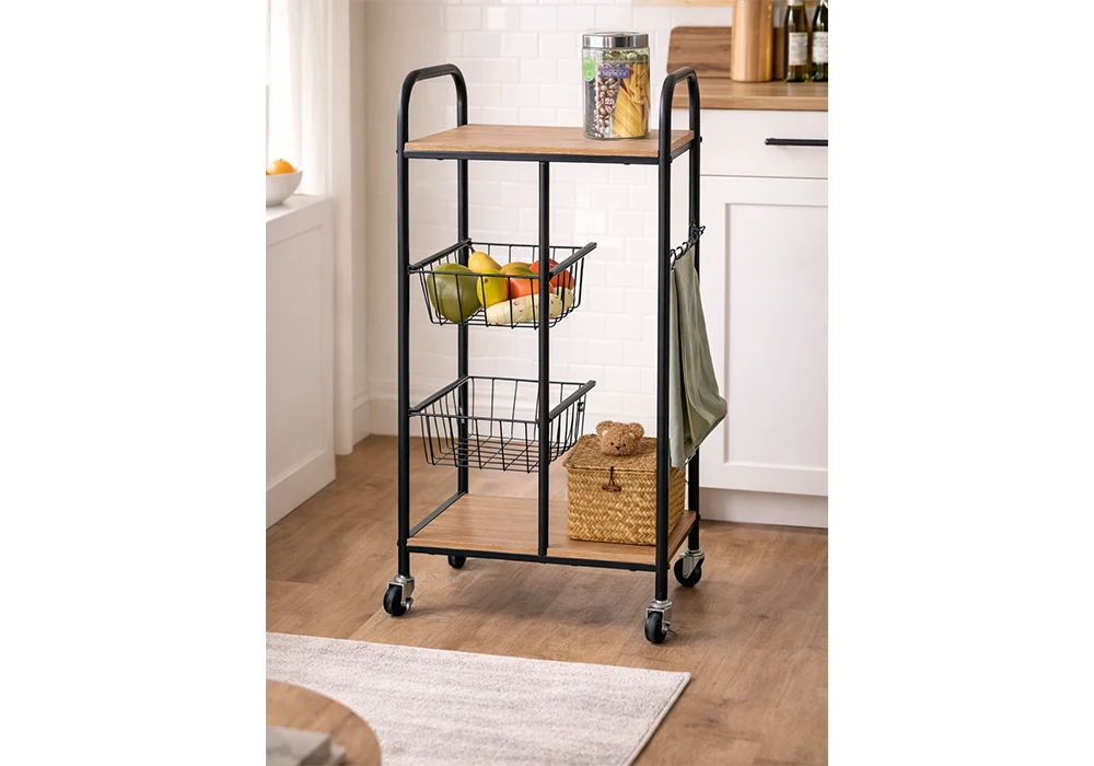 Chariot de Cuisine TROLLEY Cuisine Votre Magasin de Meuble et Électroménager à La Réunion ! 4 Chariot de Cuisine TROLLEY – Image 1
