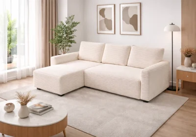 Salon D'Angle Convertible SABIA Beige