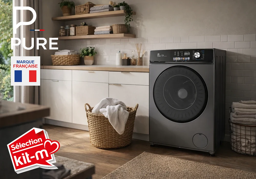 Lave Linge Inverter Silver 11KG PURE Électroménager Votre Magasin de Meuble et Électroménager à La Réunion ! 5