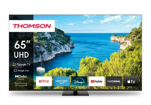 Téléviseur 4K UHD 65″ 164CM Google TV THOMSON (65UG5C14) PROMOS Votre Magasin de Meuble et Électroménager à La Réunion !