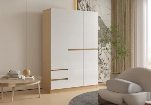 Armoire ALMORA 3 Portes 2 Tiroirs Armoires, Commodes & Chevets Votre Magasin de Meuble et Électroménager à La Réunion !