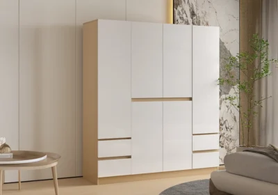 Armoire ALMORA 4 Portes 4 Tiroirs