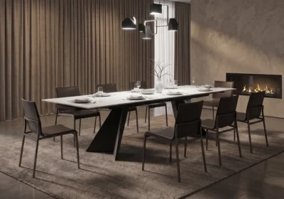 Table Rectangulaire Extensible NOVARA Blanc