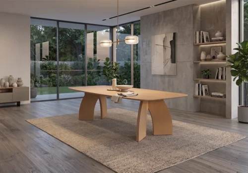 Table à Manger Rectangulaire 200 cm MELIANO Salles à Manger Votre Magasin de Meuble et Électroménager à La Réunion !