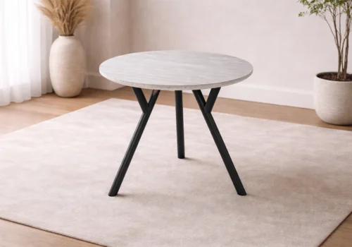 Table Ronde 120 cm MATIO Salles à Manger Votre Magasin de Meuble et Électroménager à La Réunion !