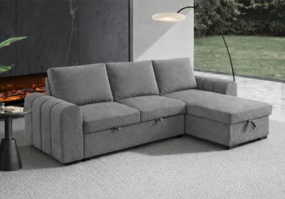 Salon d'Angle Convertible MELISSA Gris