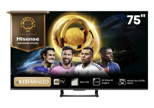 TV Mini LED QLED 4K UHD DOLBY 75″ 189CM HISENSE (75U7Q) Téléviseurs & Vidéo-Projecteurs Votre Magasin de Meuble et Électroménager à La Réunion !