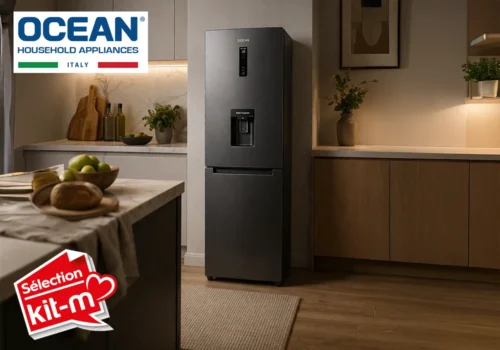 Réfrigérateur combiné 320L No Frost Inverter OCEAN (OSCB322NFDX4) Électroménager Votre Magasin de Meuble et Électroménager à La Réunion !