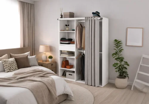 Dressing BALI Blanc Armoires, Commodes & Chevets Votre Magasin de Meuble et Électroménager à La Réunion !