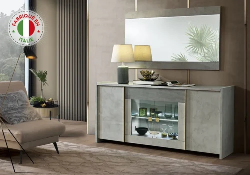 Miroir Gris (COLLECTION SOLE) Inspirations Déco Votre Magasin de Meuble et Électroménager à La Réunion !