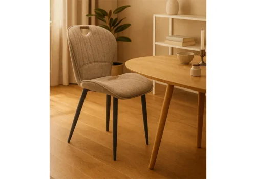 Lot de 6 Chaises MORINE Marron Chaises Votre Magasin de Meuble et Électroménager à La Réunion !