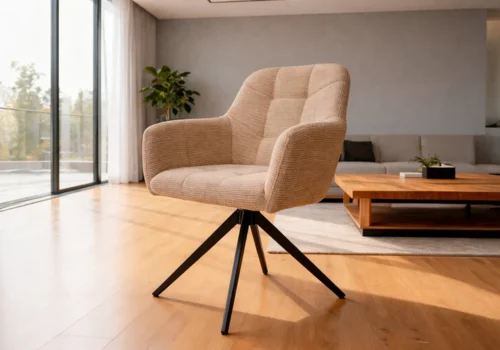 Lot de 6 Chaises Pivotantes DARIO Marron Chaises Votre Magasin de Meuble et Électroménager à La Réunion !