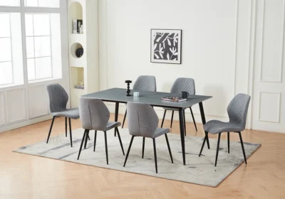 Lot de 6 Chaises VILIA Gris