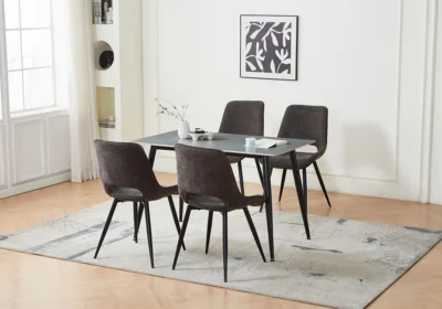 Lot de 6 Chaises PELIA Gris Chaises Votre Magasin de Meuble et Électroménager à La Réunion !