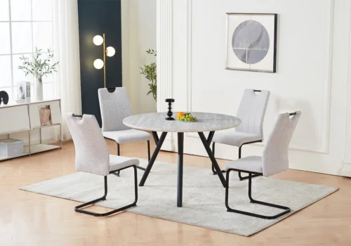 Lot de 6 Chaises MODA Beige Chaises Votre Magasin de Meuble et Électroménager à La Réunion !