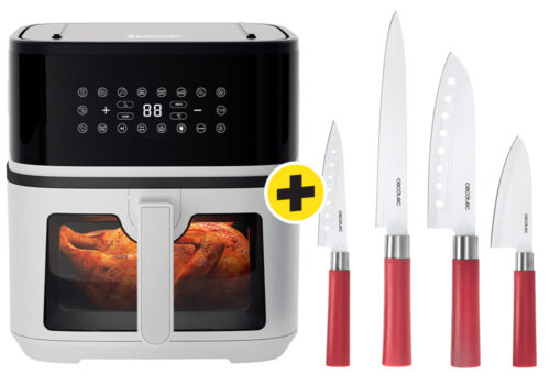 🌟 PACK Friteuse AIR FRYER 8L Double Fonction DARKVIBE line Westpoint (WAFZ-831625.GW) + Set de 4 Couteaux Professionnels en Céramique Style Santoku OFFERT Cuisine Votre Magasin de Meuble et Électroménager à La Réunion !