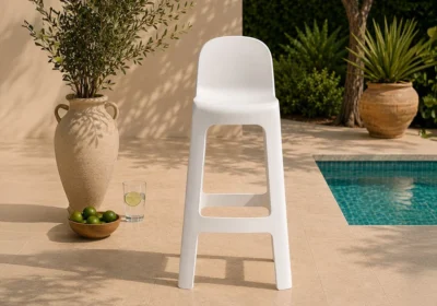 Tabouret de Bar PALMA Blanc