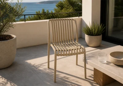 Chaise de Jardin BRIVO Beige Jardins & Terrasses Votre Magasin de Meuble et Électroménager à La Réunion ! 4