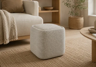 Pouf CUBIC Beige avec Rangement