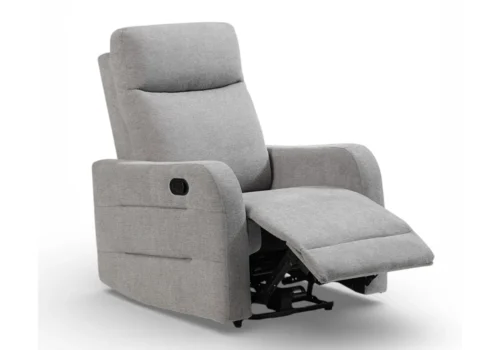 Fauteuil Relax MORWELL Gris Manuel Fauteuils, Tabourets & Poufs Votre Magasin de Meuble et Électroménager à La Réunion !