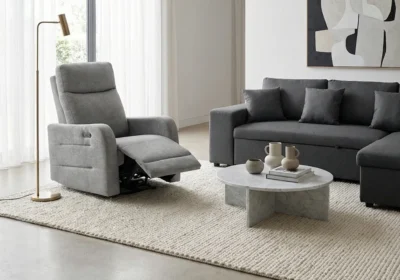 Fauteuil Relax MORWELL Gris Électrique