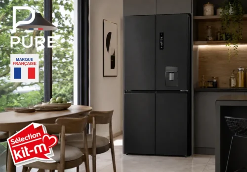 Réfrigérateur Multiportes 503 Litres DARK INOX PURE Électroménager Votre Magasin de Meuble et Électroménager à La Réunion !